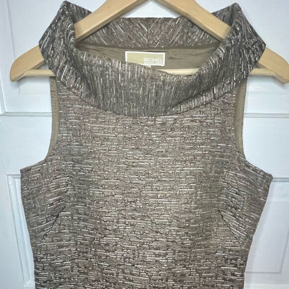 Michael Kors Cowl Neck Sleeveless Dress Size 4 - Picture 10 of 12
